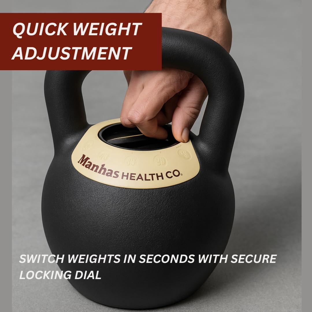 Manhas Health Adjustable Kettlebell