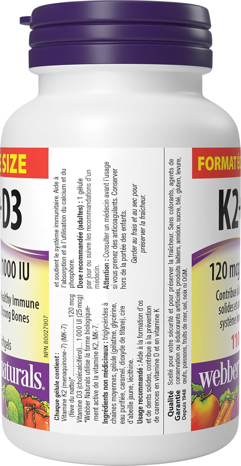 Webber Naturals Vitamin K2 with D3