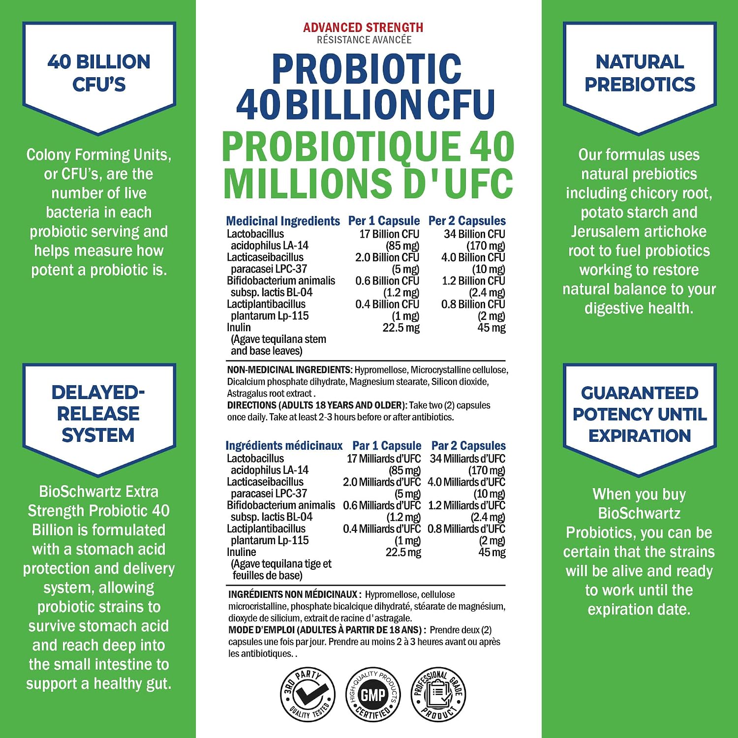 BioSchwartz Probiotic 40 Billion CFU